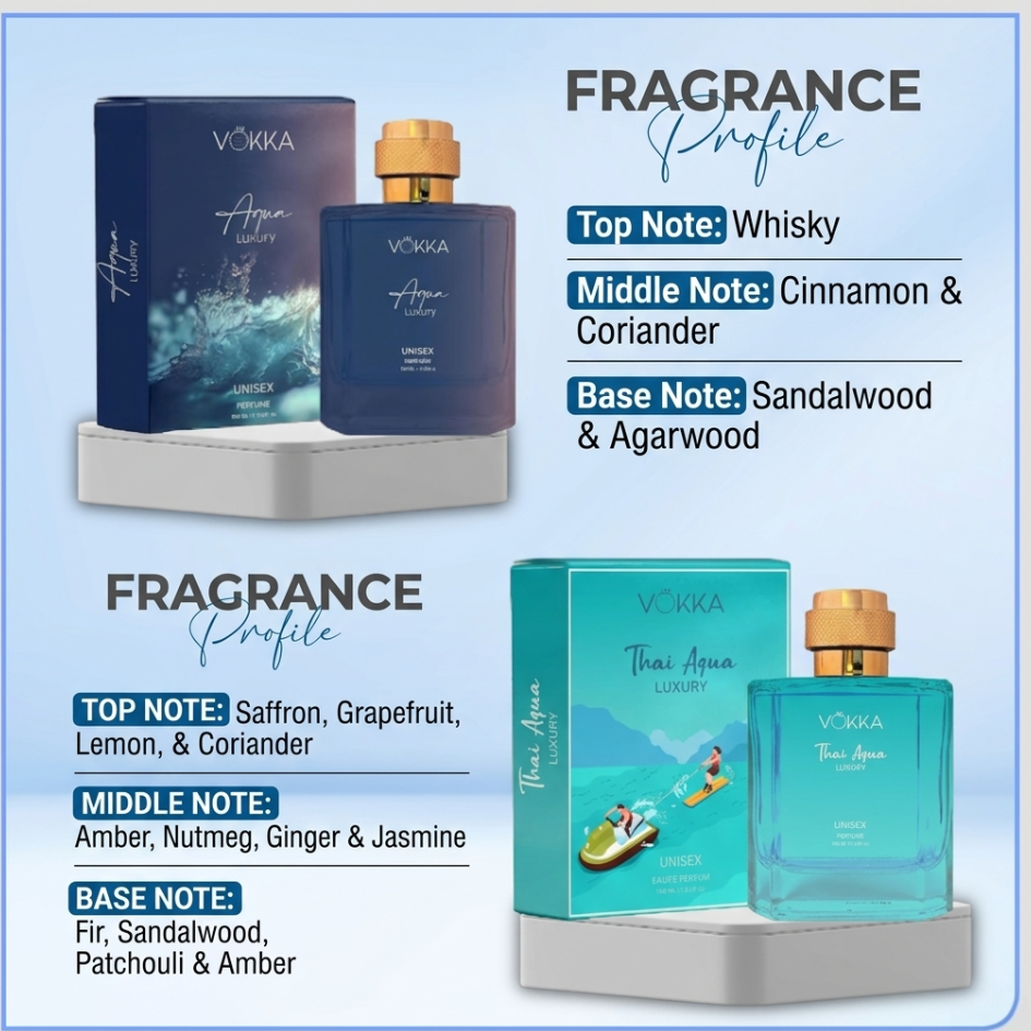 VOKKA  THAI OUD AND OUD LUXURY PERFUME 100X2 ML