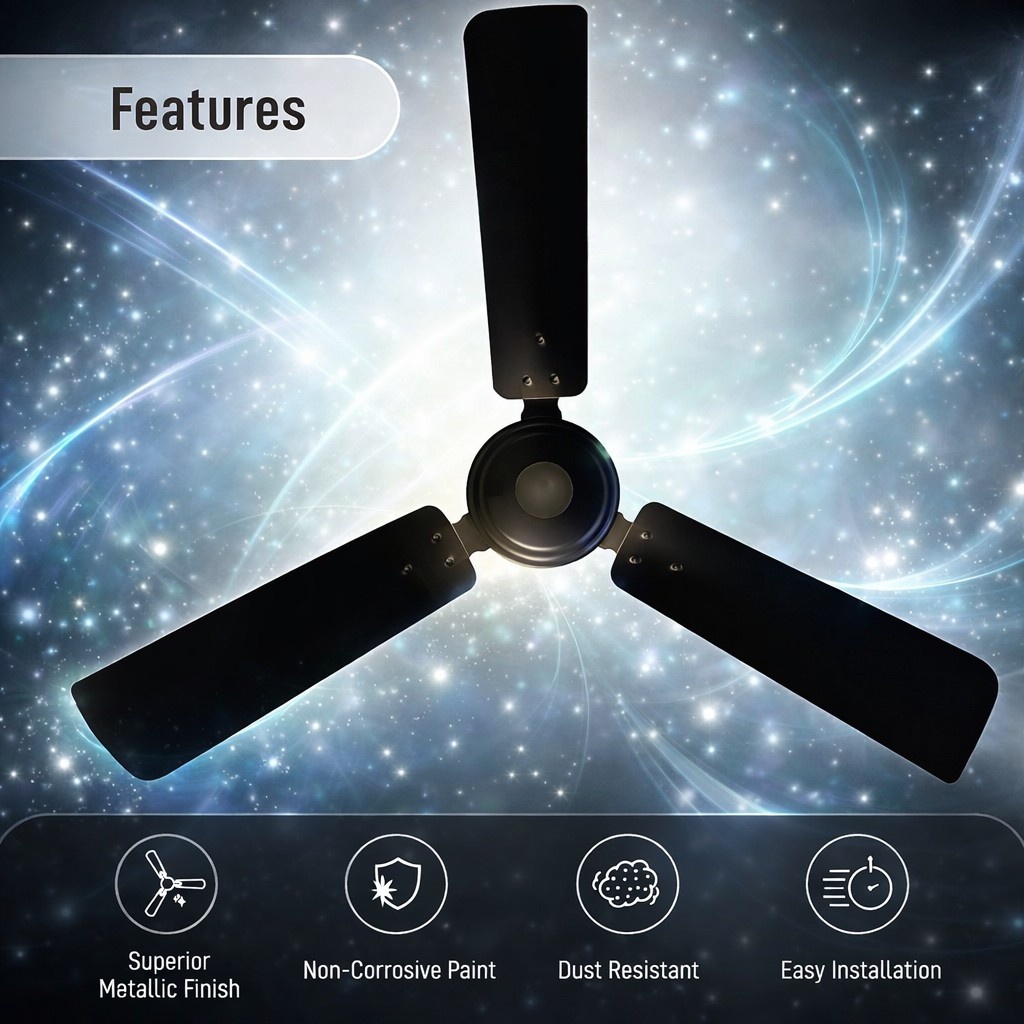 SISKA CELLING FAN SFR 500-5 STAR (POWERTEC) BROWN